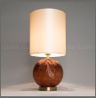 Настольная лампа 1 рожковая  Cloyd &quot;ARBUSS&quot; / выс. 61 см - латунь - коричнев. стекло / 347273