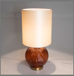 Настольная лампа 1 рожковая  Cloyd &quot;ARBUSS&quot; / выс. 61 см - латунь - коричнев. стекло / 347273