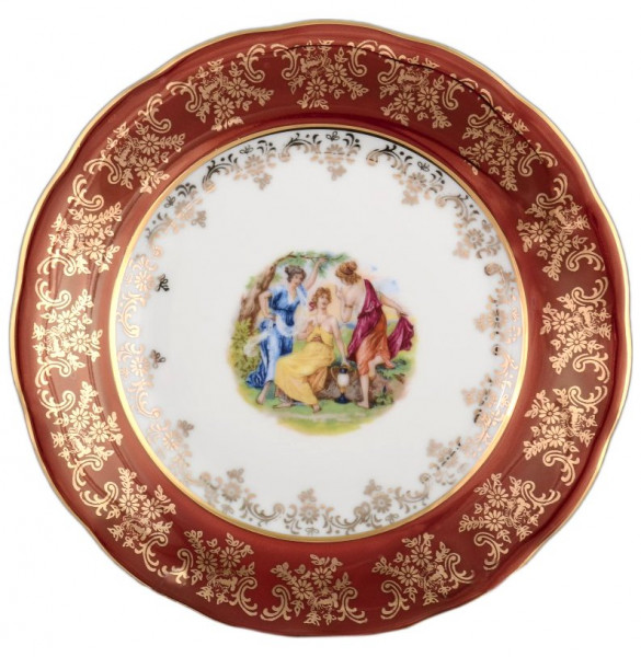 Набор тарелок 19 см 6 шт  Royal Czech Porcelain &quot;Фредерика /Мадонна красная&quot; / 088749