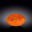 Салатник 25 х 16,5 х 6 см овальный оранжевый  Wilmax &quot;Spiral&quot; / 261596