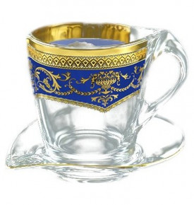 Набор чайных пар 260 мл 6 шт "Astra Gold /Синяя" / 107167