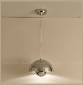 Подвесной светильник 1 рожковый  Cloyd "ERMA-B" / Ø23 см - хром / 346149