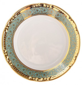 Набор тарелок 17 см 6 шт  Thun "Констанция /Серо-голубая полоса с золотом" / 122243