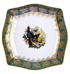 Набор тарелок 19 см 6 шт  Royal Czech Porcelain "Львов /Охота зеленая" / 204385