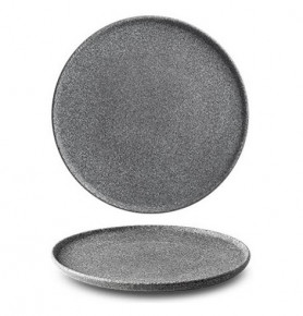 Тарелка 24 см 1 шт неглазурованная  G.Benedikt "Optimo granit /Серый" / 276704