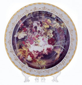 Настенная тарелка 32 см  Bavarian Porcelain "Цветы 5" / 085326