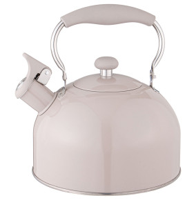 Чайник 2,5 л со свистком индукция дымчато-серый Agness / 348332