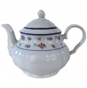 Заварочный чайник 1,2 л  Thun "Роза /Мелкие цветы /синяя отводка" / 232321