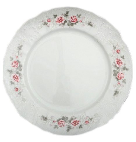 Набор тарелок 19 см 6 шт  Thun &quot;Бернадотт /Серая роза /платина&quot; / 012488