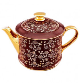 Заварочный чайник 400 мл  Leander "Виндзор /Золотые цветы /бордо" 1 / 158685