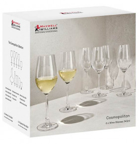 Бокалы для белого вина 345 мл 6 шт  Maxwell & Williams "Cosmopolitan" (подарочная упаковка) / 303833