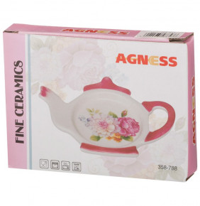 Подставка для чайного пакетика 13 х 9 х 2 см  Agness "Горошек" / 190361