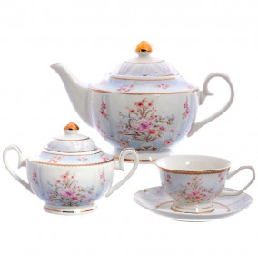 Чайный сервиз на 6 персон 14 предметов (без молочника)  Royal Classics "Цветочный букет" / 155520