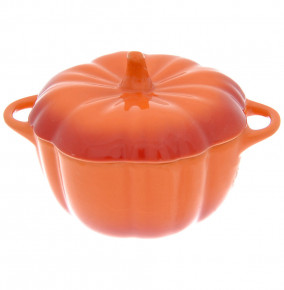 Форма для запекания 13 х 10,5 х 5 см с крышкой 240 мл оранжевая "Pumpkin /Repast" / 290720
