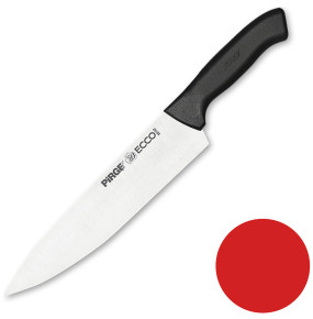 Нож поварской 23 см красная ручка  PIRGE "Ecco"  / 321699