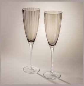 Бокалы для шампанского 290 мл 2 шт  LEFARD "Mirage grey" / 343527