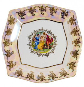 Набор тарелок 27,7 см 6 шт  Royal Czech Porcelain "Львов /Мадонна перламутр" / 204756