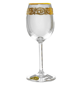 Бокал для белого вина 200 мл 1 шт  Rona "Гала /Золотая коллекция, тонкое золото" / 323036