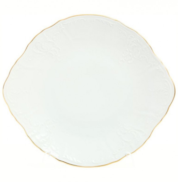 Пирожковая тарелка 27 см  Thun &quot;Бернадотт /Отводка золото&quot; / 093709