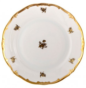 Набор тарелок 22 см 6 шт  Weimar Porzellan "Роза золотая /золото"  / 100432