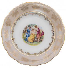 Тарелка 24 см 1 шт  Royal Czech Porcelain "Аляска /Мадонна бежевая" / 204759