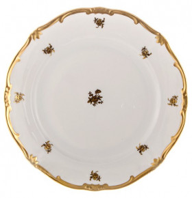 Набор тарелок 26 см 6 шт  Weimar Porzellan "Роза золотая /золото"  / 100433