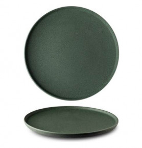 Тарелка 26 см 1 шт неглазурованная  G.Benedikt "Optimo granit /Зелёный" / 276707