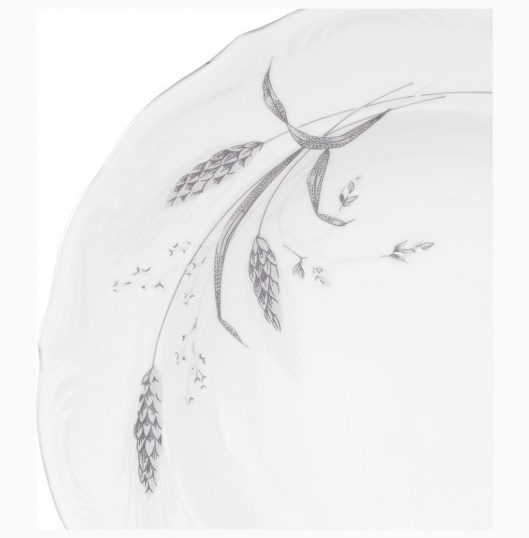 Набор тарелок 22,5 см 6 шт глубокие  Repast &quot;Мария-Тереза /Серебряные колосья&quot; / 212013