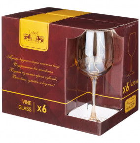 Бокалы для красного вина 420 мл 6 шт  АО "Корпорация СТАР" "Revolution /Мед" / 298818