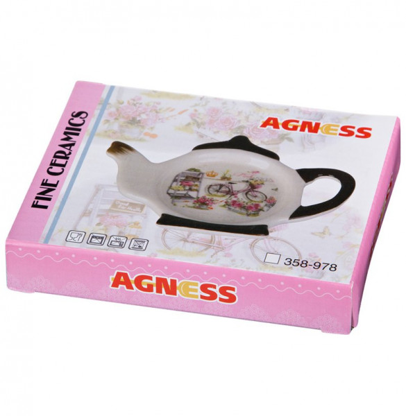 Подставка для чайного пакетика 13 х 9 х 2 см  Agness &quot;Coffee&quot; / 202687