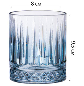 Стаканы для виски 380 мл 2 шт  Alegre Glass "Sencam /Grey" / 314244
