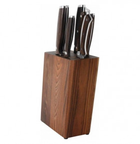 Набор кухонных ножей 7 предметов на подставке  Berghoff "Dark Wood" / 162526