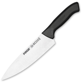 Нож поварской 19 см черная ручка  PIRGE "Ecco" / 321685