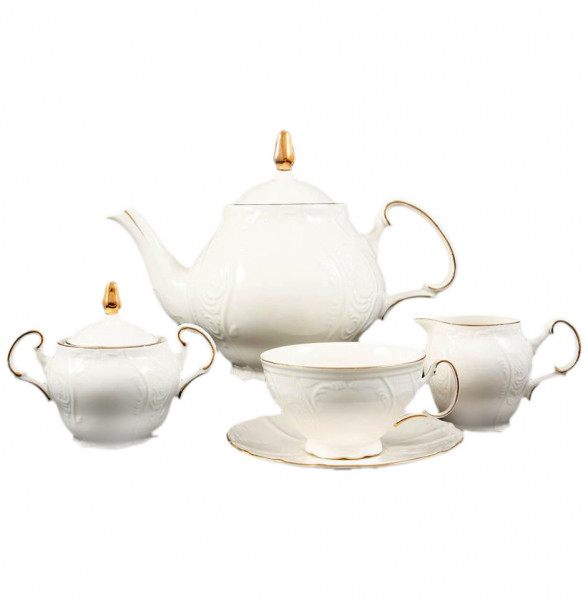 Чайный сервиз на 6 персон 15 предметов  Royal Classics &quot;Отводка золото&quot; / 163550