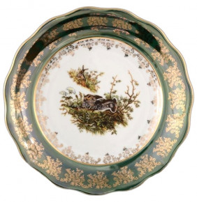 Набор тарелок 25 см 6 шт  Royal Czech Porcelain "Фредерика /Охота зелёная" / 094532