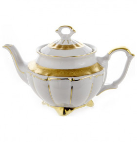 Заварочный чайник 1 л  Bavarian Porcelain "Мария-Тереза /Золотая матовая лента" / 105197