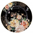 Набор тарелок 20,5 см 2 шт чёрные  Anna Lafarg Primavera &quot;Розамунда&quot; (подарочная упаковка) / 300888