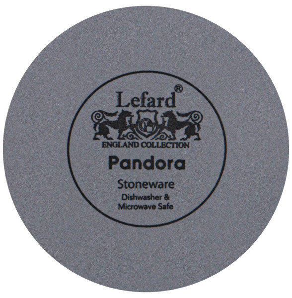 Тарелка 20,5 см  LEFARD &quot;Pandora /Серая&quot; (4шт.) / 281301