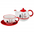 Чайный набор 2 предмета (чайник 330 мл и чашка 280 мл)  LEFARD &quot;Cook /Красный&quot; / 187079