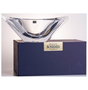 Ваза для фруктов 27 см квадратная  Crystalite Bohemia "Окинава /Без декора" / 035224