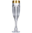 Бокалы для шампанского 150 мл 6 шт  Crystalite Bohemia &quot;Сафари /Матовое золото /430469&quot; / 021118