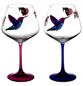 Бокалы для красного вина 580 мл 2 шт  Crystalex CZ s.r.o. "Жизель /Flying Gems" / 303501