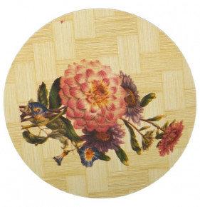 Подставка под горячее круглая  Royal Classics "Цветы" / 140515