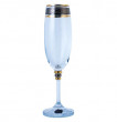 Бокалы для шампанского 190 мл 6 шт  Crystalex CZ s.r.o. &quot;Оливия /Платиновая полоса с золотом&quot; / 132117