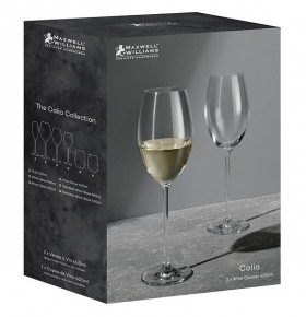 Бокалы для белого вина 400 мл 2 шт  Maxwell & Williams "Calia" (подарочная упаковка) / 303830