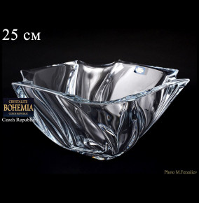 Ваза для фруктов 25 см  Crystalite Bohemia "Нептун /Без декора" / 036904