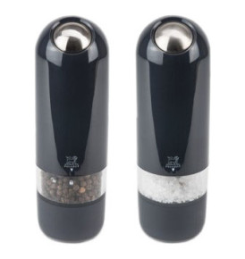 Набор мельниц для соли и перца 17 см электрические черный кварц  Peugeot "Alaska Duo" / 224273