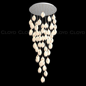 Люстра 60 рожковая  Cloyd "MANGRA-A" / выс. 205 см - керамика - белый / 335615