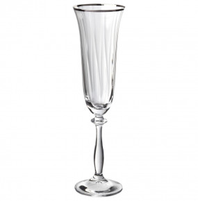 Бокал для шампанского 190 мл 1 шт  Crystalex CZ s.r.o. "Анжела /Оптика /Отводка платина" / 133443