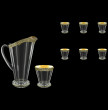 Набор для воды 7 предметов (кувшин + 6 стаканов) &quot;Astra Gold /Блэк&quot; / 107130